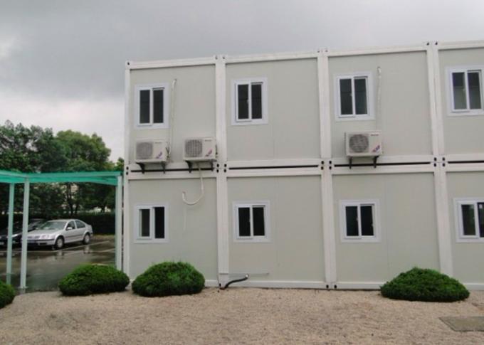 Dubbel - Huis van de Dek het Modulaire Container, het Leven Containerhuis met Externe Treden