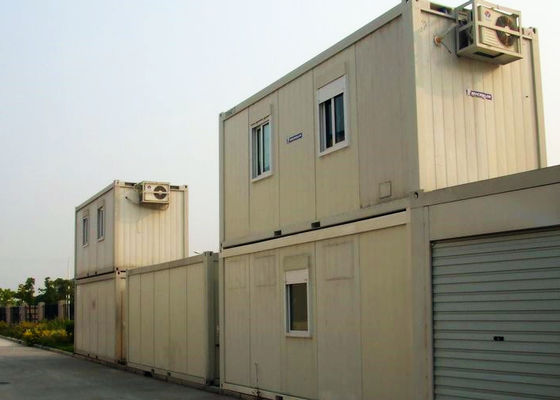China Dubbel - het Dek Gecombineerde van de het Staaldeur van de Container Witte Kleur Venster van pvc met Badkamers fabriek