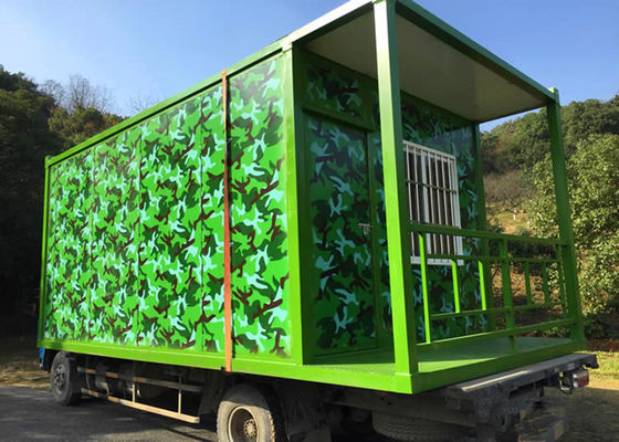 China Camouflagekleur het Leven Containerhuis voor de Eerbare Basis van de het Speloefening van Persoonscs fabriek