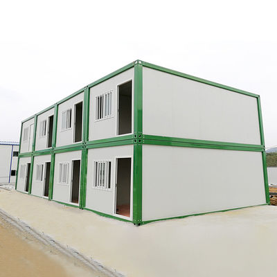 Slaapplaatsen Tijdelijke containerhuizen Draagbaar modulair huis met sandwichpaneel