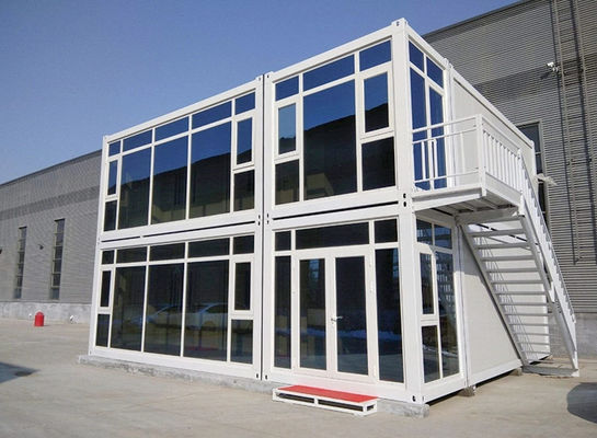 Mobiele prefab modulaire containerhuizen, 20ft 40ft voorafgemaakte scheepvaartcontainerhuizen