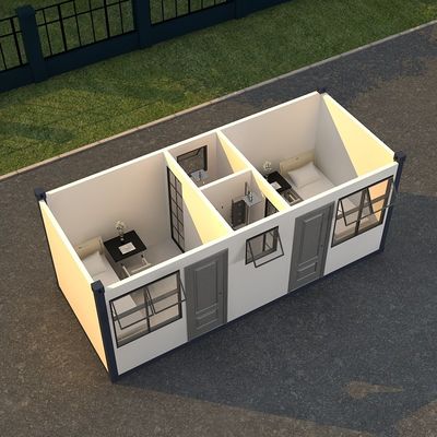 BOX SPACE Op maat gemaakte modulaire draagbare huizen Afneembare containerhuis, geprefabriceerde mobiele huizen met geïsoleerde