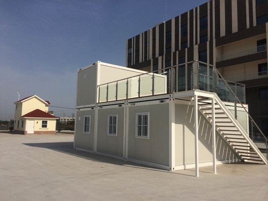 Prefab Flat Pack Container House Rock Wool Isolatie Sandwich Panel Homes