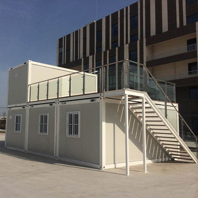 Vervoer Prefab Containerhuis 20ft Afneembare Prefab Eco Homes
