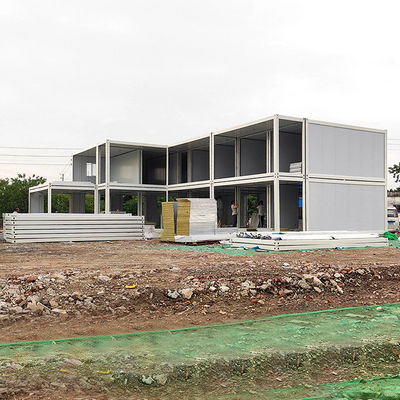20ft 40ft 2 slaapkamers Prefabricated Homes Customized Removable Shipping Villa