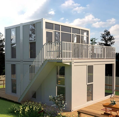 Anti-roest 2 slaapkamer Containerhuis Kleine tijdelijke mobiele modulaire woningen