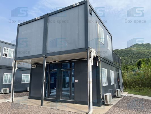 Geïntegreerde expanderende scheepvaartcontainer huis 40ft prefab modulair huis