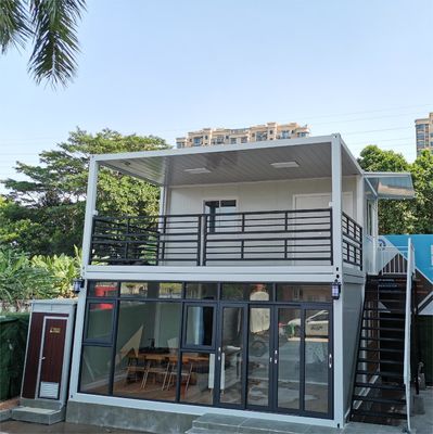 Stapelbaar 2 slaapkamer Containerhuis CE Anti-roest 40 voet Flat Pack Homes