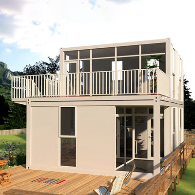 Hout bekleding snel bouwen slimme woning gegalvaniseerde container woning verzending container huis