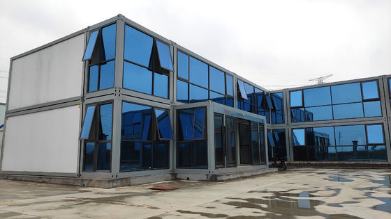 Huizen voor huurcontainers van staal 20ft gecombineerde prefab modulaire huizen voor werk