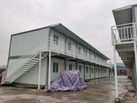 Gegalvaniseerd staal Tijdelijke container woningen Kamperen Klaargemaakte kantoor hut
