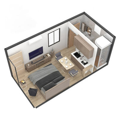 Box SPACE 20ft 40ft snel samenstellen betaalbaar studentenappartement met badkamer te verkopen en te huren