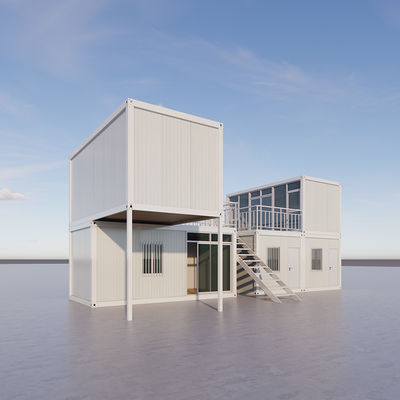 BOX SPACE 2 slaapkamers Vinnige bouw Prefab Villa, Modulair mobiel containerhuis, Tiny House Living