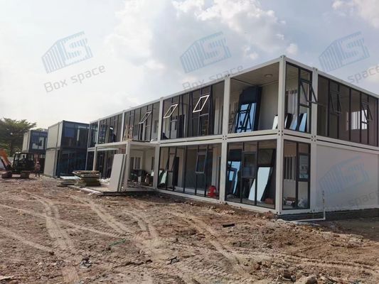 Lichte staalframe prefab-container kantoor, goedkope gereed voor verzending staal prefab-gebouwen, scheepvaartcontainer prefab