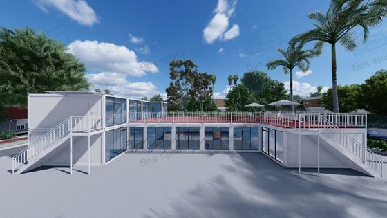 Goedkoop Op maat gemaakt klein kantoor Prefab modulaire container Huis Prefab Containerhuis Kleine woning voor bouwplaats