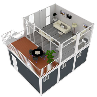 China Made Prefab Shipping Container Homes Flat Pack Mobile Container Familie Woonhuis orkaanbestendige prefab huis