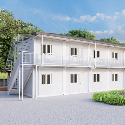Prefabricated Top And Bottom Tiny Home Containerhuis met betaalbare poedercoating