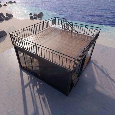 Traditionele prefab huizen Luxe 5 slaapkamers 3 badkamers Kleine huizen uit China met goed isolatie en meubels