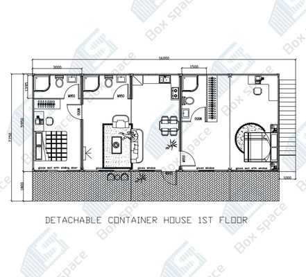 Klassieke prefab huizen Zonnepanelen Kleine woning met patio Mansion huizen Luxe prefab voor motel of zelfgebruik