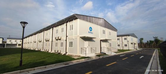 20ft blokhut prefab huis bouwpakketten Prefab Modern Huis 2 verdiepingen Honduras Goedkope Prefab Container Huis Met Minerale Isolatie