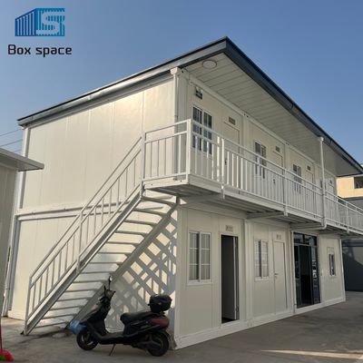 Boxspace Modulaire huizen Prefabricated 20ft 40ft Modulaire Container House Home Office Cabin House Stapelbare containerhuizen