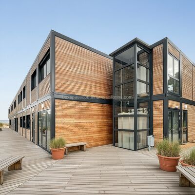 Boxspace Op Maat Gemaakte Containerwoning Duitsland China Modulaire Huizen Prefab Kantoor Prefab Modulair Kantoorgebouw